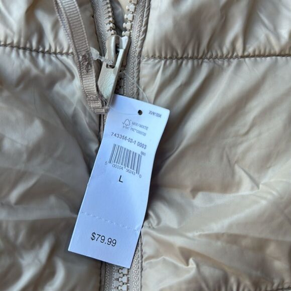 GAP Cold control, puffer jacket, beige Size Large NWT - Picture 5 of 6